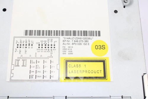 8P0035152E Sistema Audio/Radio Cd para AUDI A3 (8P1) * 1467737 - Imagen 7 de 7