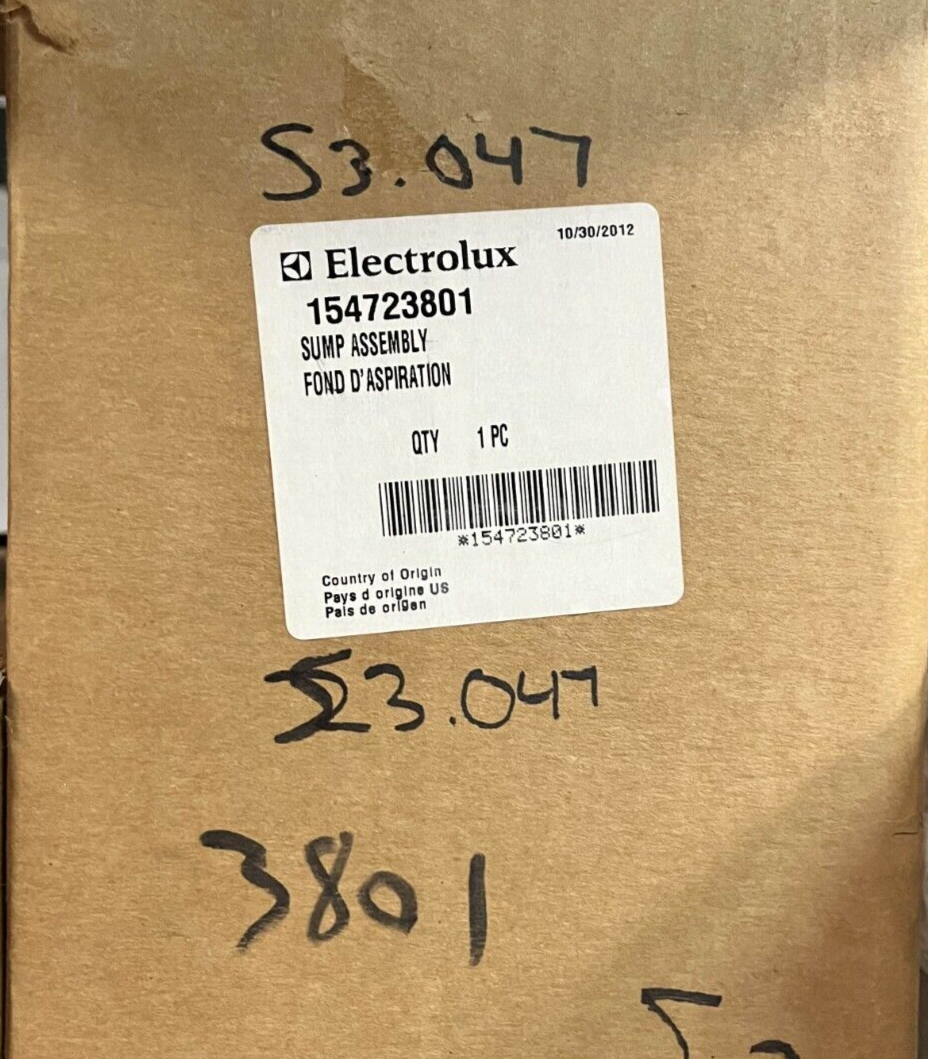 NEW OEM Frigidaire Electrolux Dishwasher Part Sump Housing 154723801 S3