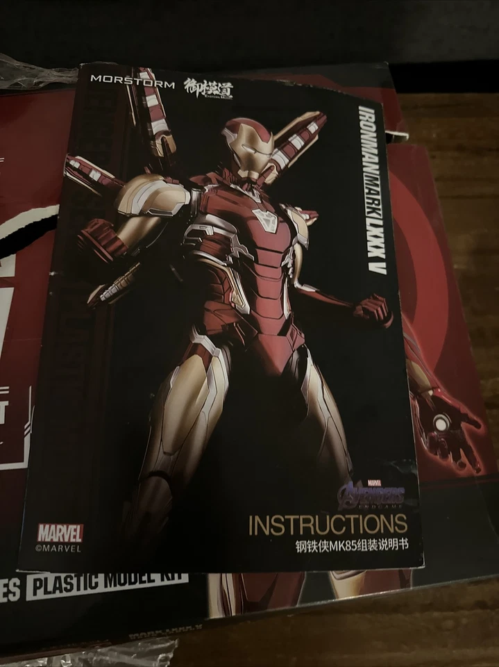 Mordstorm Avengers End Game Iron Man Mark LXXX V 1/9 Scale Model Kit  - Image 2 of 4