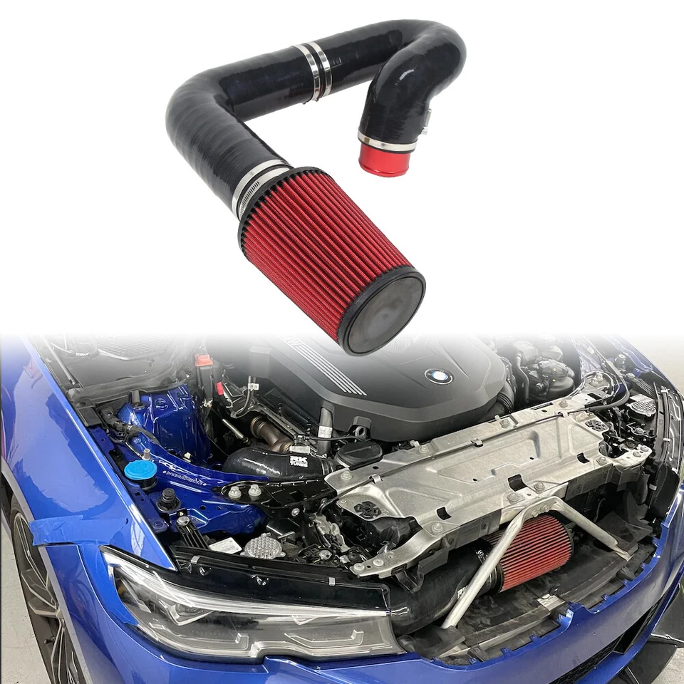 Front Mount Cold Air Intake System For 2020-2025 BMW 540i M340i B58 3.0T Turbo - Image 3 of 4