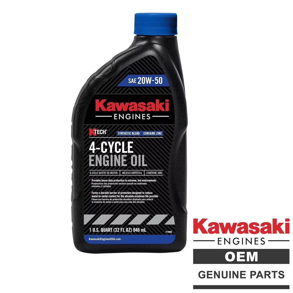 Genuine OEM Kawasaki 99969-6298 4-Cycle 20W50 Engine Oil (1Qt
