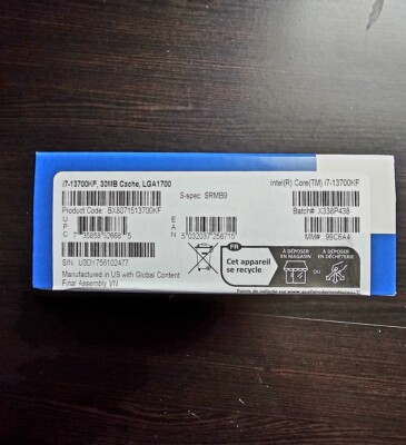 Intel Core i7-13700KF Processor (5.4 GHz, 16 Cores, LGA 1700) Box