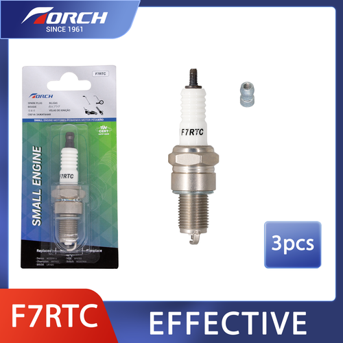 3 TORCH F7RTC Spark Plug Small Engine Replace for NGK 5534/BPR7ES for Bosch 7992 - Picture 1 of 7