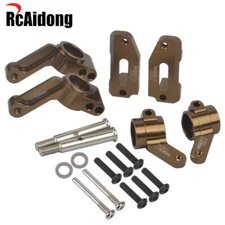 Front Rear Steering Knuckles Caster Blocks Axle Carriers for Traxxas Drag Slash