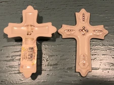 Lenox China Heavenly Cross Trinket Box Creme Jeweled $50