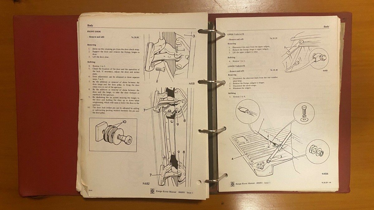 Range Rover - Original 1970 Repair Operation Manual (Part #606893