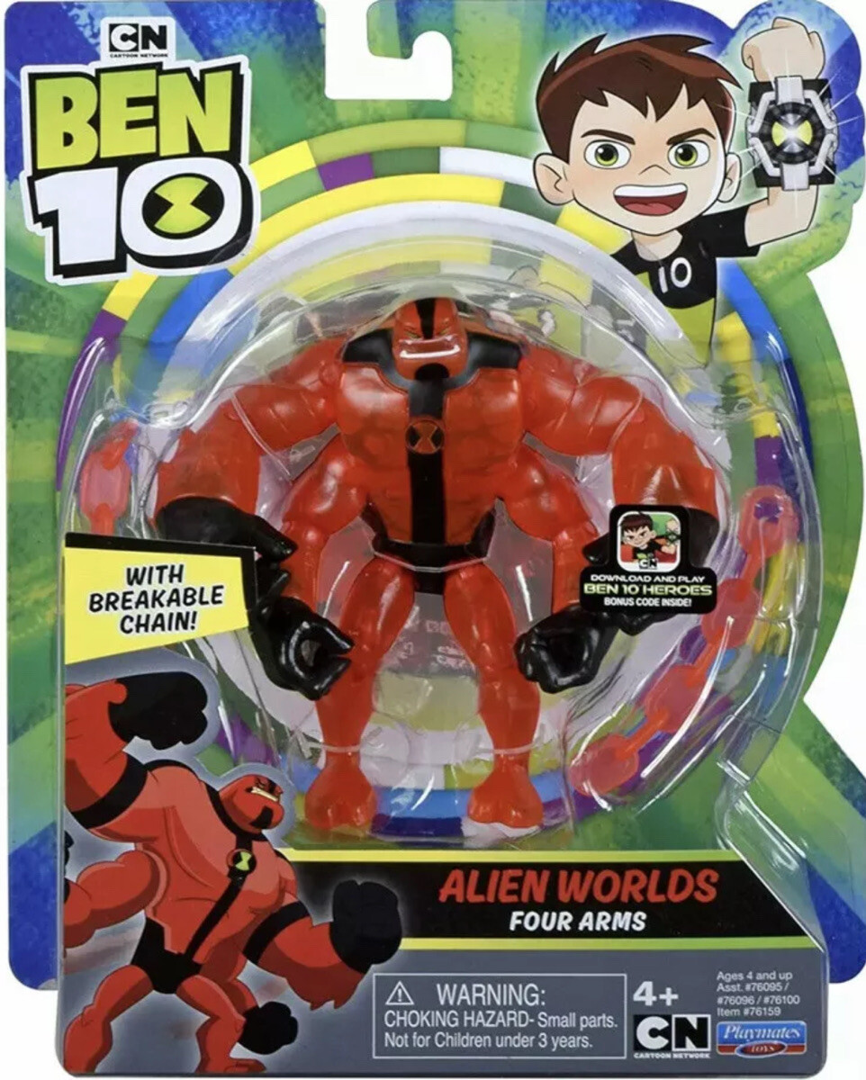 新品・未開封　BEN10 フィギュア　FOUR ARMS BEN 10 FOUR ARMS RED MONSTER 4” ACTION FIGURE PLASTIC BANDAI
