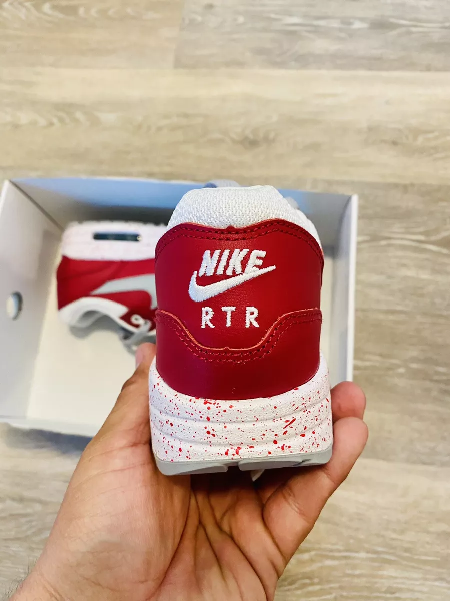 trolleybus Gelijk fax Nike ID Air Max 1 'Nike By You' Red White Grey 943757-901 Women's Size 6 |  eBay