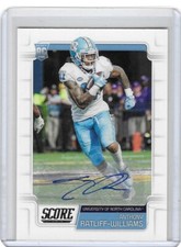 2019 Score Rookie Autograph #389 ANTHONY RATLIFF-WILLIAMS ROOKIE AUTO! RAIDERS!