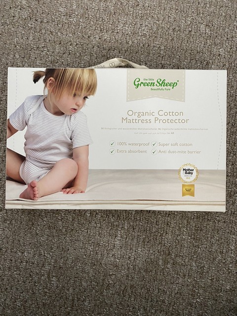 green sheep mattress protector
