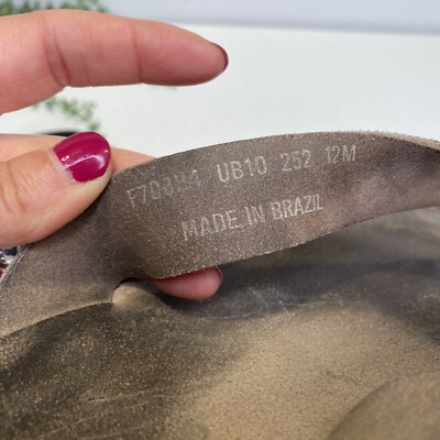 John Varvatos Beige Tan Leather Thong Flip Flop Sandals Size  display picture 3