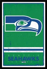 NFL Seattle Seahawks - Retro Logo 15 Poster