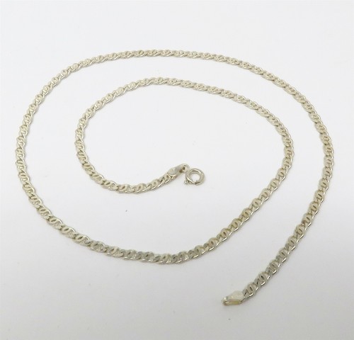 NYJEWEL Italy 925 Sterling Silver 2mm Wide Chain Necklace 20"