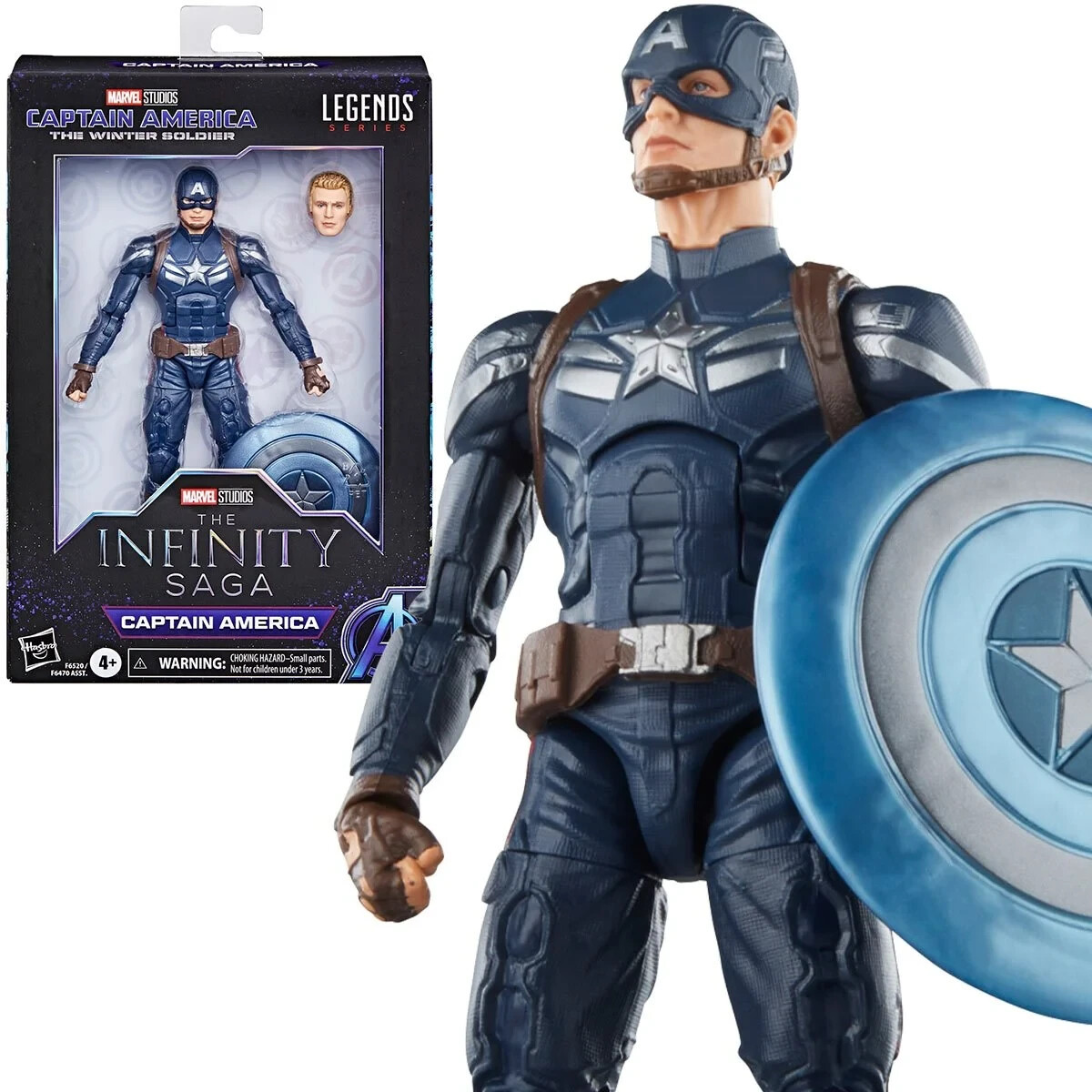Hasbro Marvel Legends Series Gamerverse Captain America vs. Venom 6-in Action Figure 2-Pack