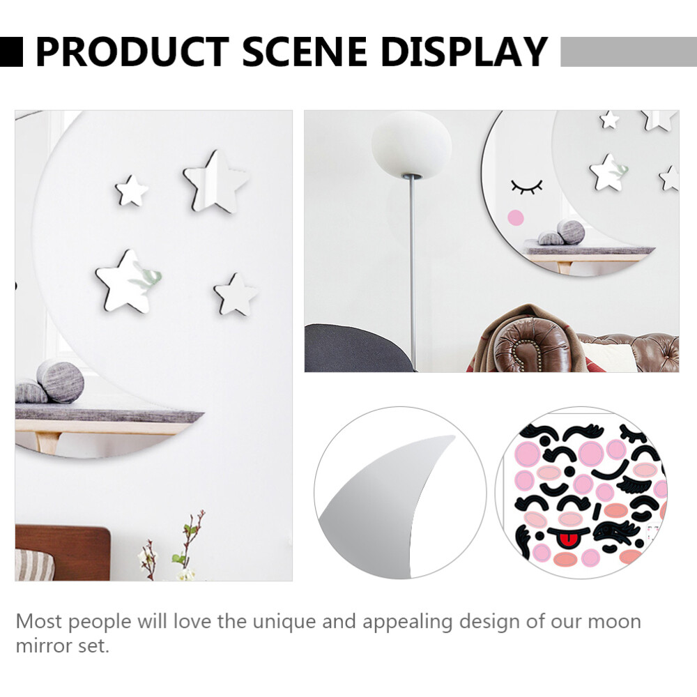 Moon Star Wall Decal Baby Room Wall Decal Acrylic Wall Sticker eBay