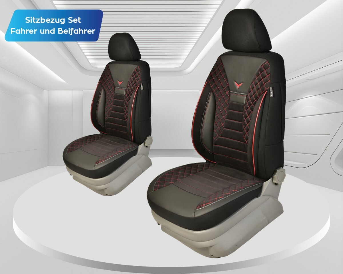 TVVXIO Sitzbezüge Für Hyundai Kona 2017-2023 - Stoffbezug Komplettset Grau