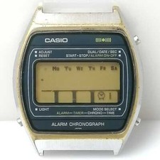 Vintage Casio S011 Alarm Chronograph for Parts or Repair Watch