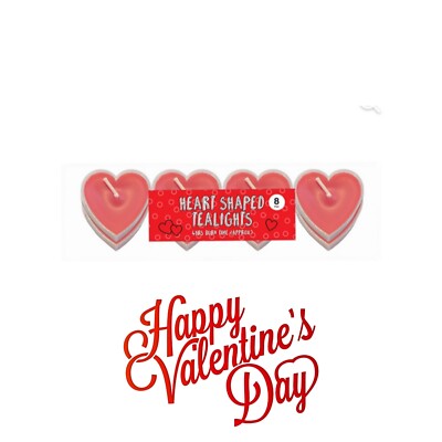 Herzförmige Teelichter 8er-Pack Valentinstag Geschenk