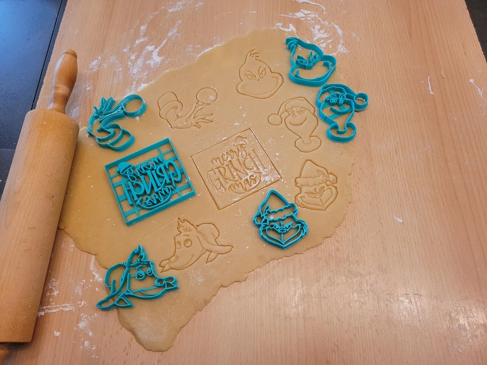 Weihnachten Grinch Ausstecher Förmchen Adventskalender Geschenk - Bild 2 von 4