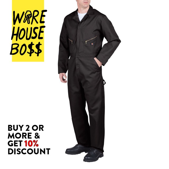 DICKIES 48799 MENS LONG SLEEVE COVERALL FORMAL MECHANIC WORK UNIFORM JUMPSUIT | eBay