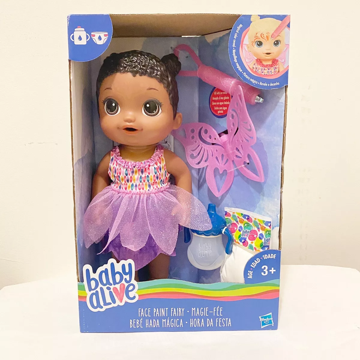 Baby alive face paint fairy african american hotsell