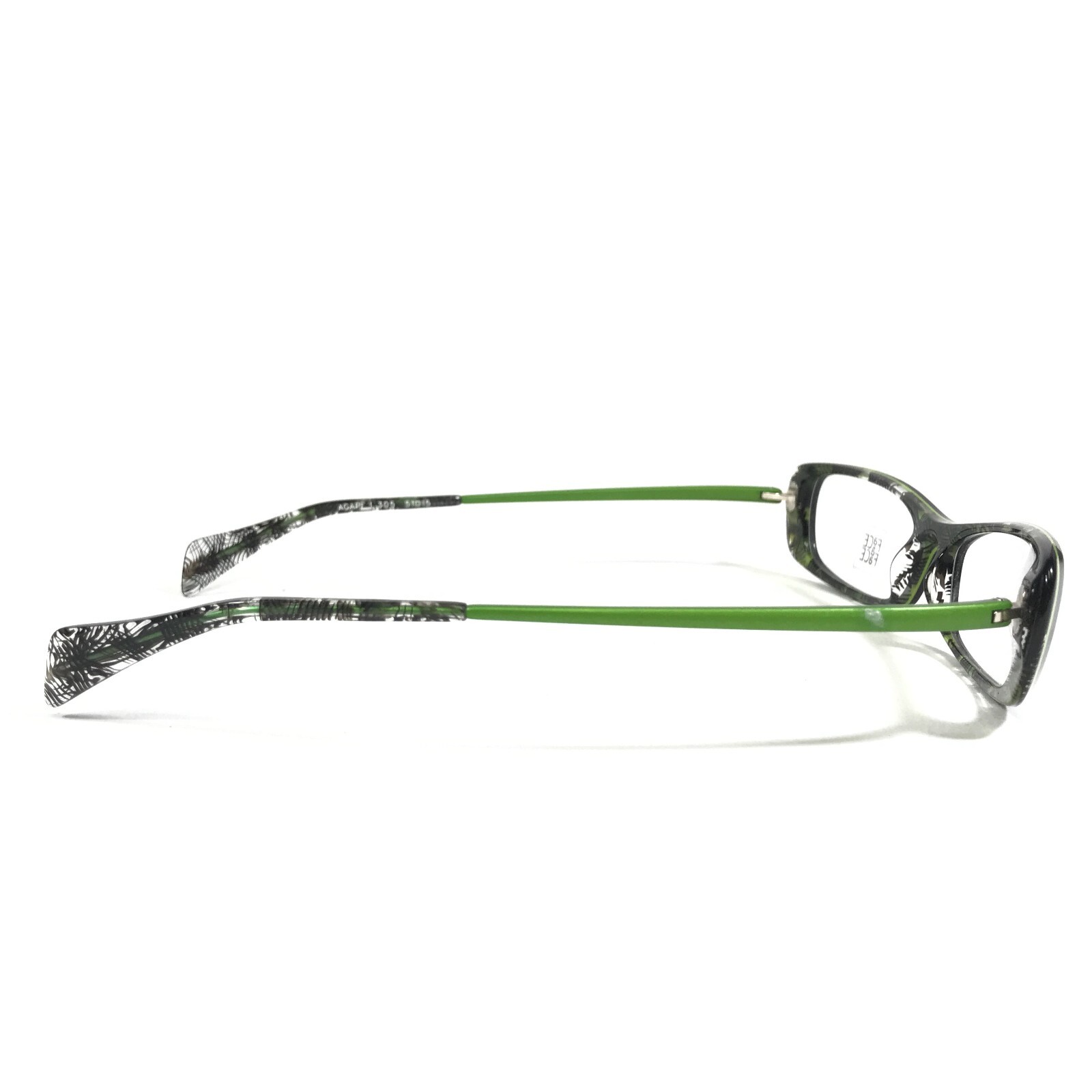 Face a Face Paris Eyeglasses Frames AGAPF 1 305 Black Green Cat Eye 51