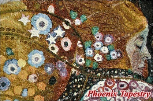 Gustav Klimt Water Serpents II Jacquard Weave Wall Tapestry Cotton 100%, 55"x31" - Picture 4 of 9