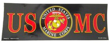USMC UNITED STATES MARINE CORPS 9-3/4" Military Bumper Sticker BM0475 EE