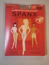 NEW Spanx Super High Footless Shaper In-Power Line Size F Nude Tummy Control