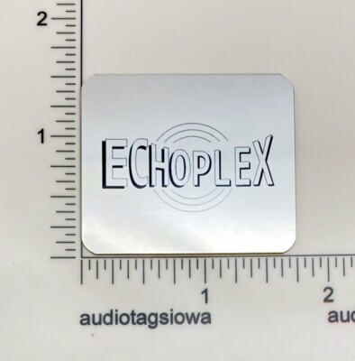 Echoplex Maestro EP-2 Badge Custom Made Aluminum