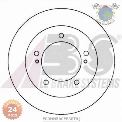 Xdigabs Jeu 2 Disques Frein Avant Pour Geo Tracker Station Wagon Essence 1988>19 - Photo 2/4