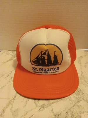 Vintage St. Maarten Red and White Cap St Maarten Hats | eBay main image 3