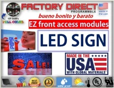 LED Sign Programmable Electronic Board FULL COLOR OUTDOOR LED Display 25" X 50"