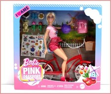 Barbie Pink Passport HOLANDA Muñeca de Moda + BICICLETA - Cachorro + Más RUBIA❤️NUEVA❤️