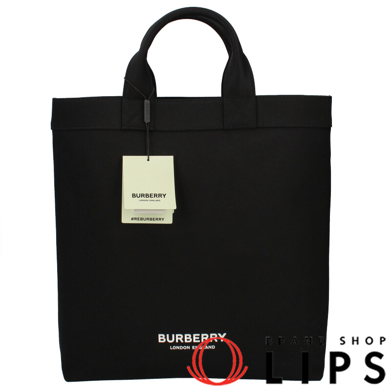 Burberry Tote Bag 8063497 Nylon Leather Women s Handbag Black