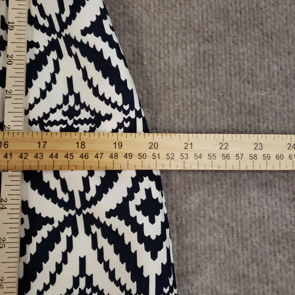 Milly Dress Womens Size 10 Black White 100% Silk Lightweight Straps Lined - Image 4 of 4