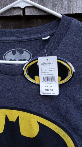 DC COMICS WB 2XL T SHIRT GRANITE COLOUR - Picture 18 of 24