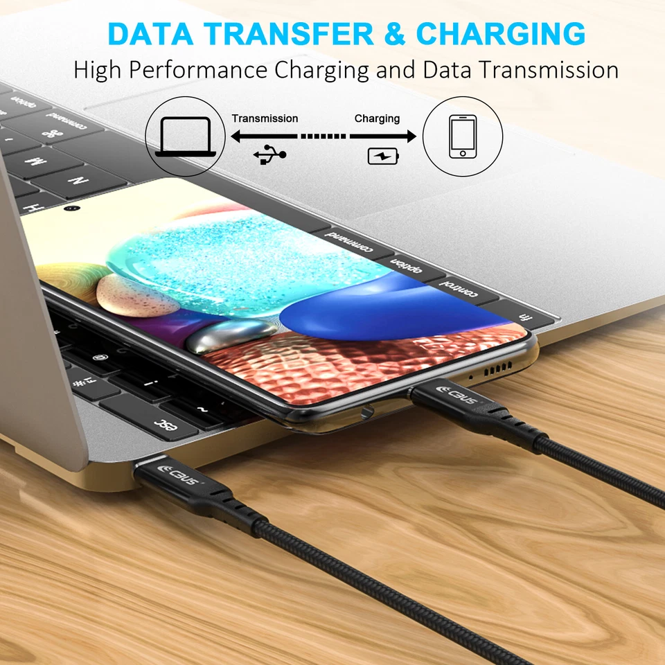 20W Fast Charger Cube + 10ft Cable for Samsung Galaxy S23/S22/S21/Plus/Ultra/FE - Image 4 of 4