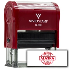 All Quality Made In Alaska Self-Inking Rubber Stamp