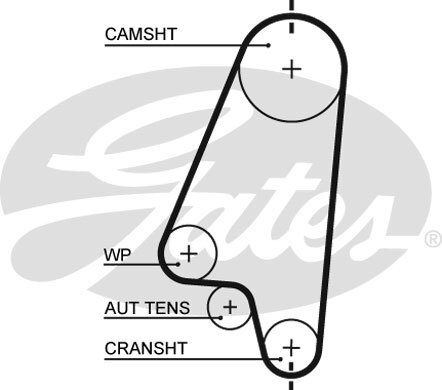 Gates 5310XS Zahnriemen FÜR Bedford Chevrolet Daewoo FSO Opel UZ-DAEWOO Vauxhall-image