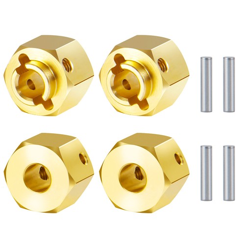 Pesi Ruota Ottone Adattatore Esagonale Mozzo Ruota Contrappeso Combinatore per Assiale SCX10 - Foto 20 di 28