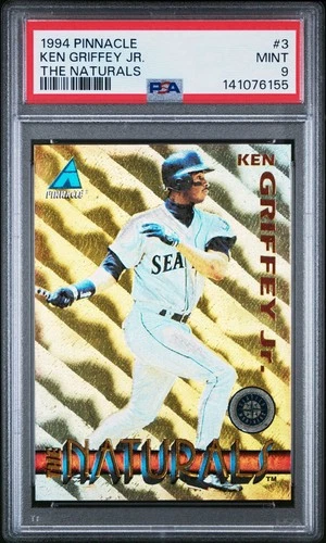 1994 PINNACLE KEN GRIFFEY JR THE NATURALS INSERT CARD #3 *GRADED PSA MINT 9!