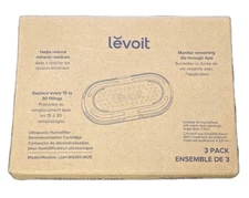 Genuine Levoit Ultrasonic Humidifier Demineralization Cartridge 3-Pack NEW