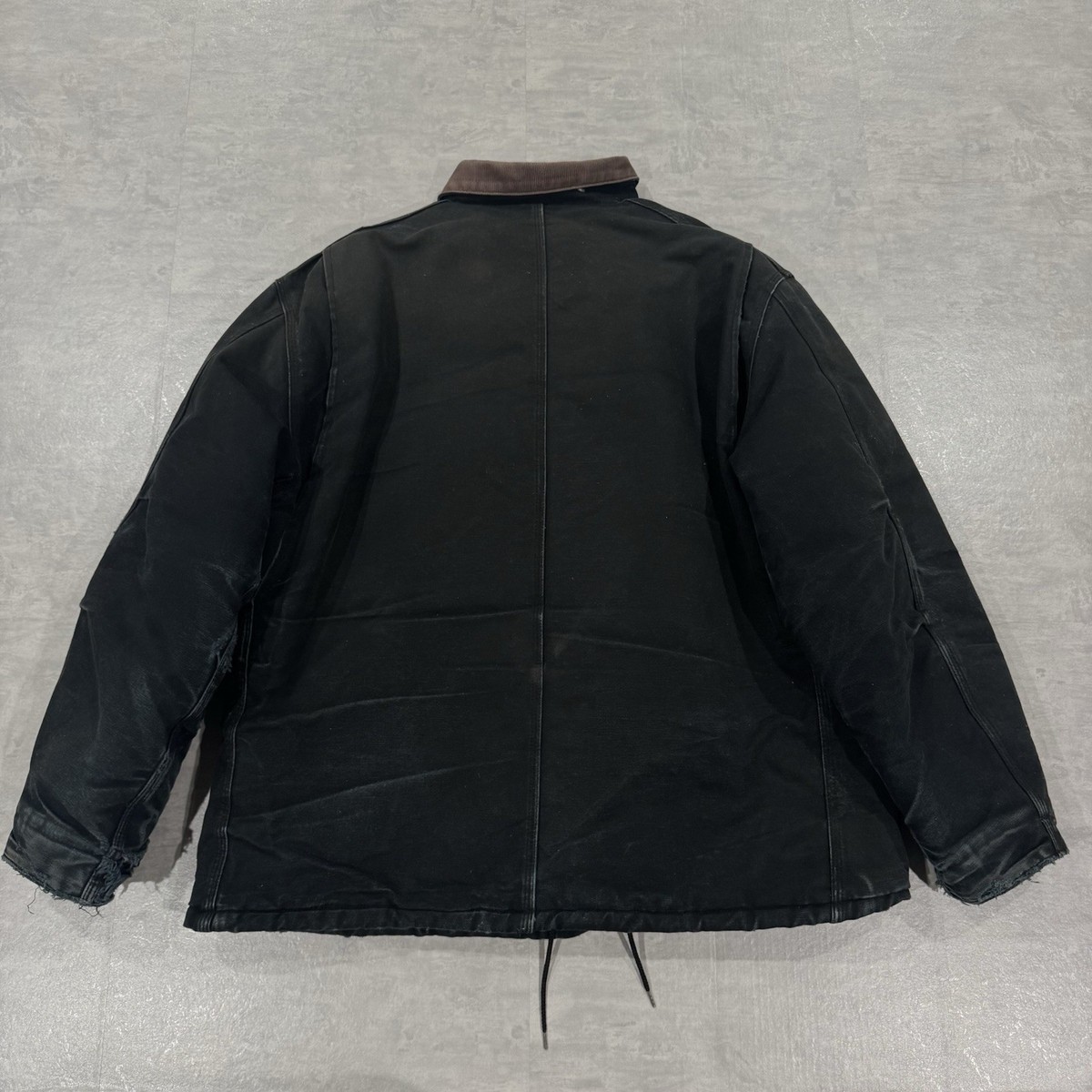 Vintage Carhartt JO3 Blk Black Jacket Collared Fits Large/XL Y2K