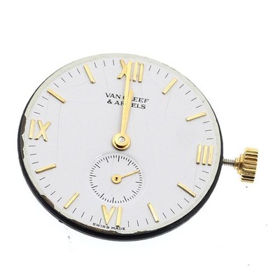 Van Cleef & Arpels Original Uhrwerk cal.980.151 Quarz Damen weiß für Ersatzteile