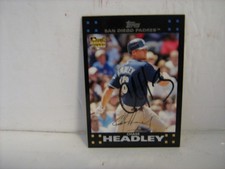 CHASE HEADLEY SAN DIEGO PADRES AUTOGRAPHED 2007 TOPPS ROOKIE CARD