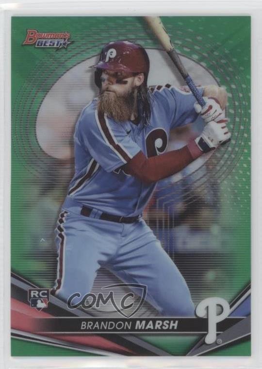 2022 Bowman's Best Green Refractor 83/99 Brandon Marsh #51 Rookie RC 0i40