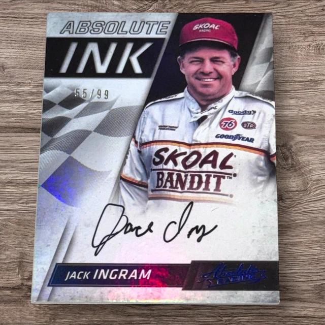 Jack Ingram PACK PULLED NASCAR HOFer signed card 2017 PANINI ABSOLUTE INK #55/99