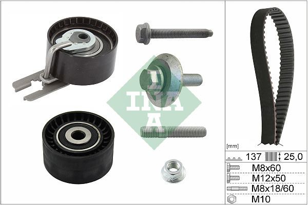 INA Zahnriemensatz 530 0375 10 FüR CitroËN Passend FüR Fiat Ford Mini-image