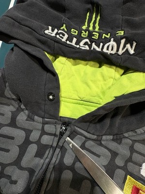 Y2K DC x Monster Energy Ken Block #43 Rally Car Full Zip Hoodie XL